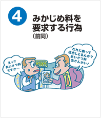 みかじめ料を要求する行為